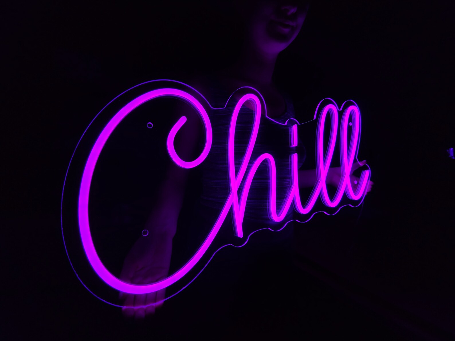 Chill Led Neon Sign, Chill Neon Sign, Chill Wall Decoration, Chill Area ...