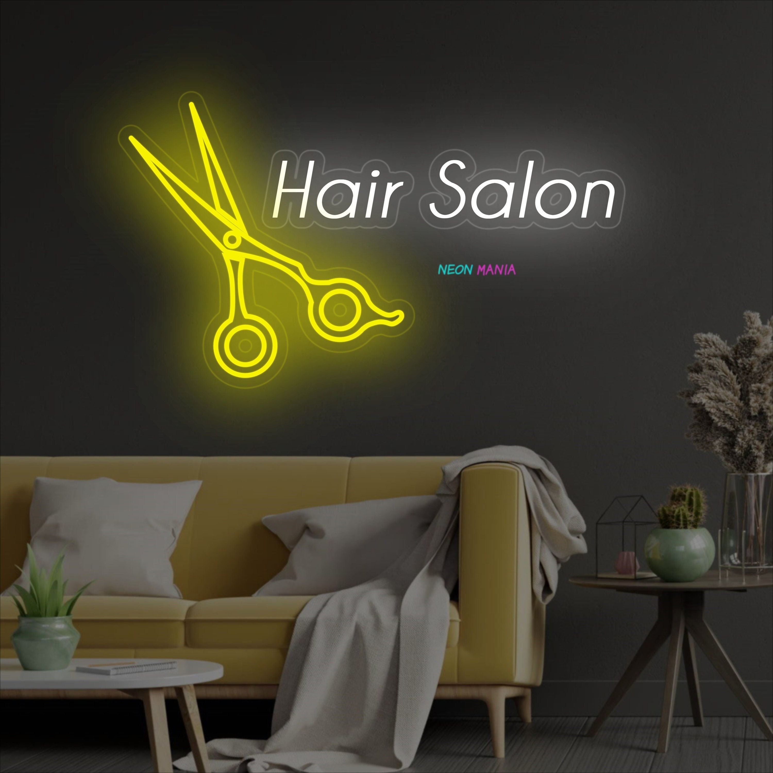 Insegna Al Neon LED Personalizzabile Per Salone Di Bellezza E Nail Spa - 30x20cm, Luci RGB Con Telecomando E Alimentazione USB - 3
