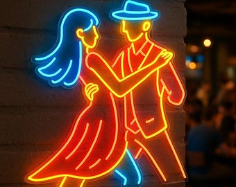 Salsa Dance LED Neon Sign - Colorful Dance Decor for Home and