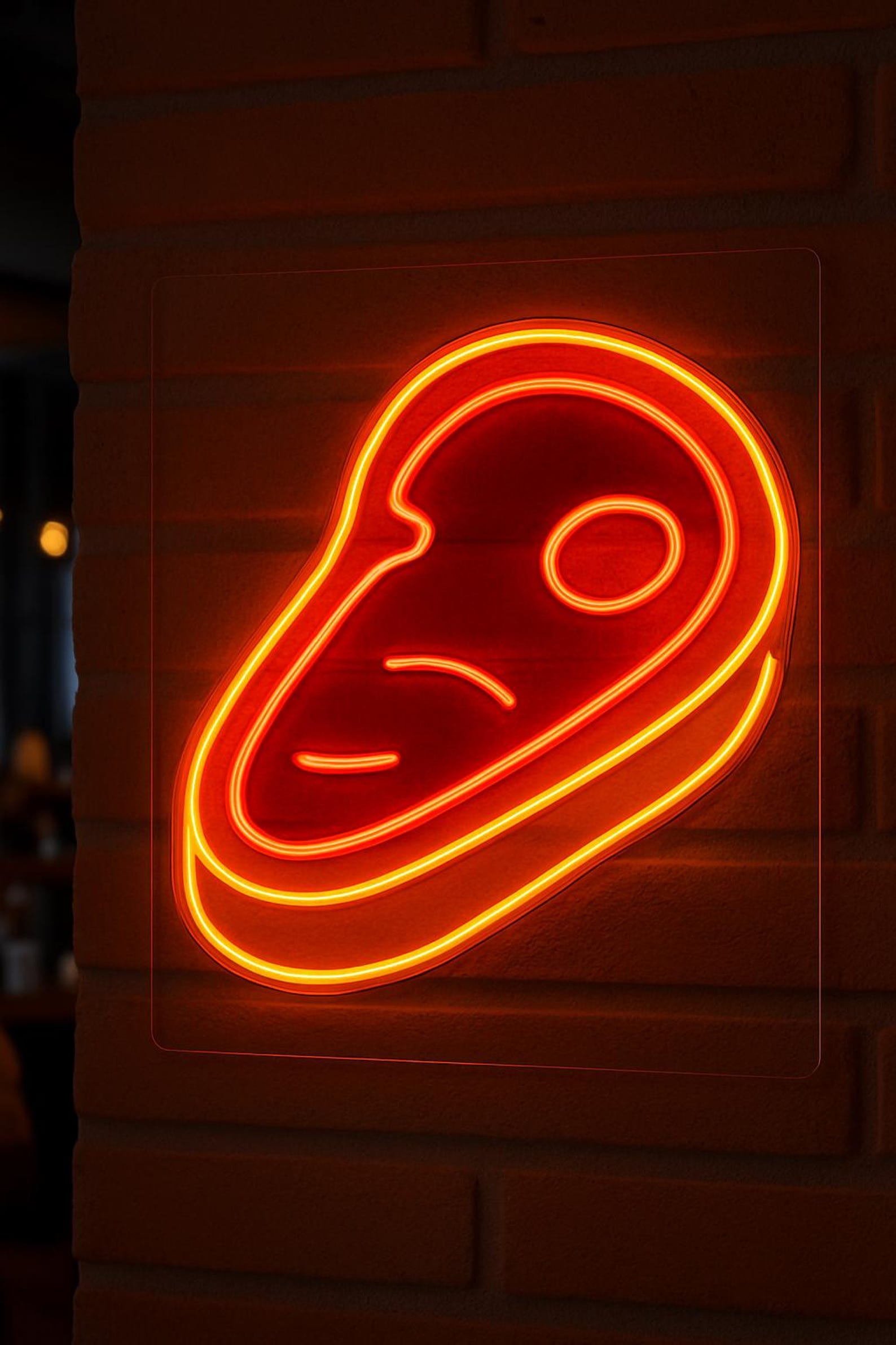 Meat and Grill Neon Sign. Restaurant Led Sign. Gift Idea for Chef ...