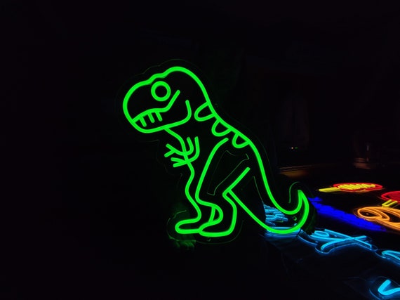 恐竜ネオンサイン、ティラノサウルスの LED ネオンライト