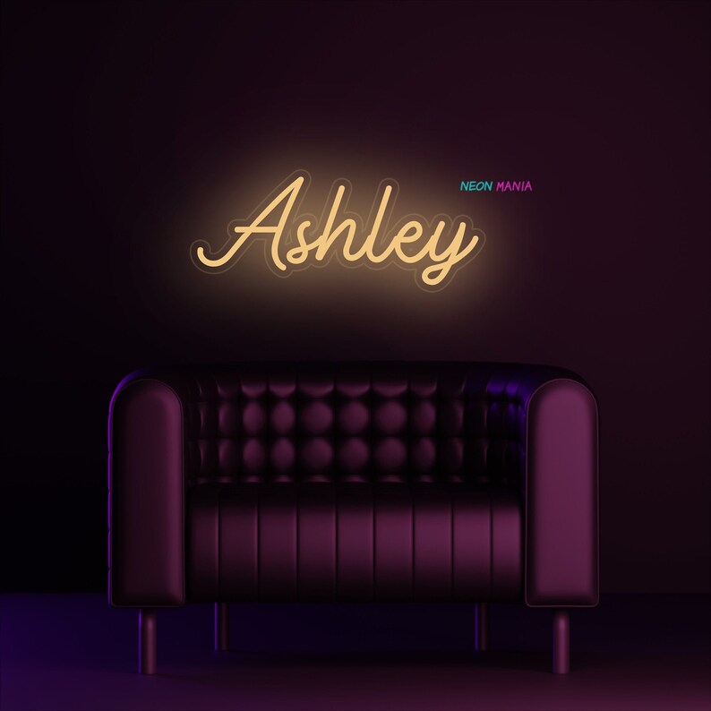 Ashley Name Neon Sign Ashley Led Neon Sign Custom Name Neon - Etsy