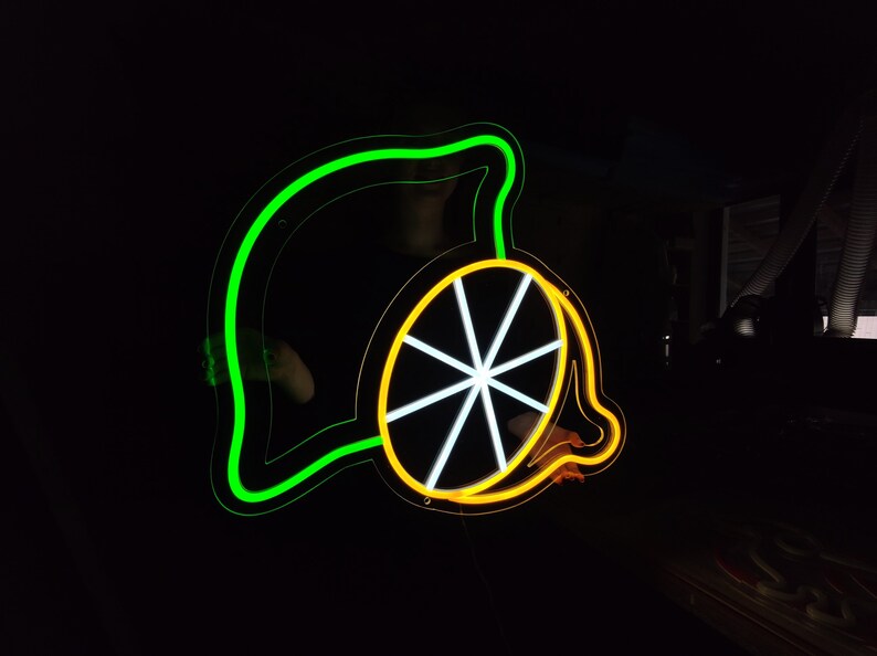 Lime Neon Sign, Lemon Neon Light for Your Home Decor, Custom Fruit Led ...
