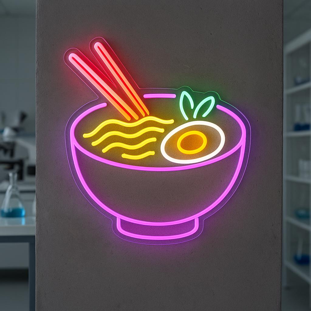 Hot Dishes Neon Sign. Soups Led Sign. Restaurant Neon Light. Gift