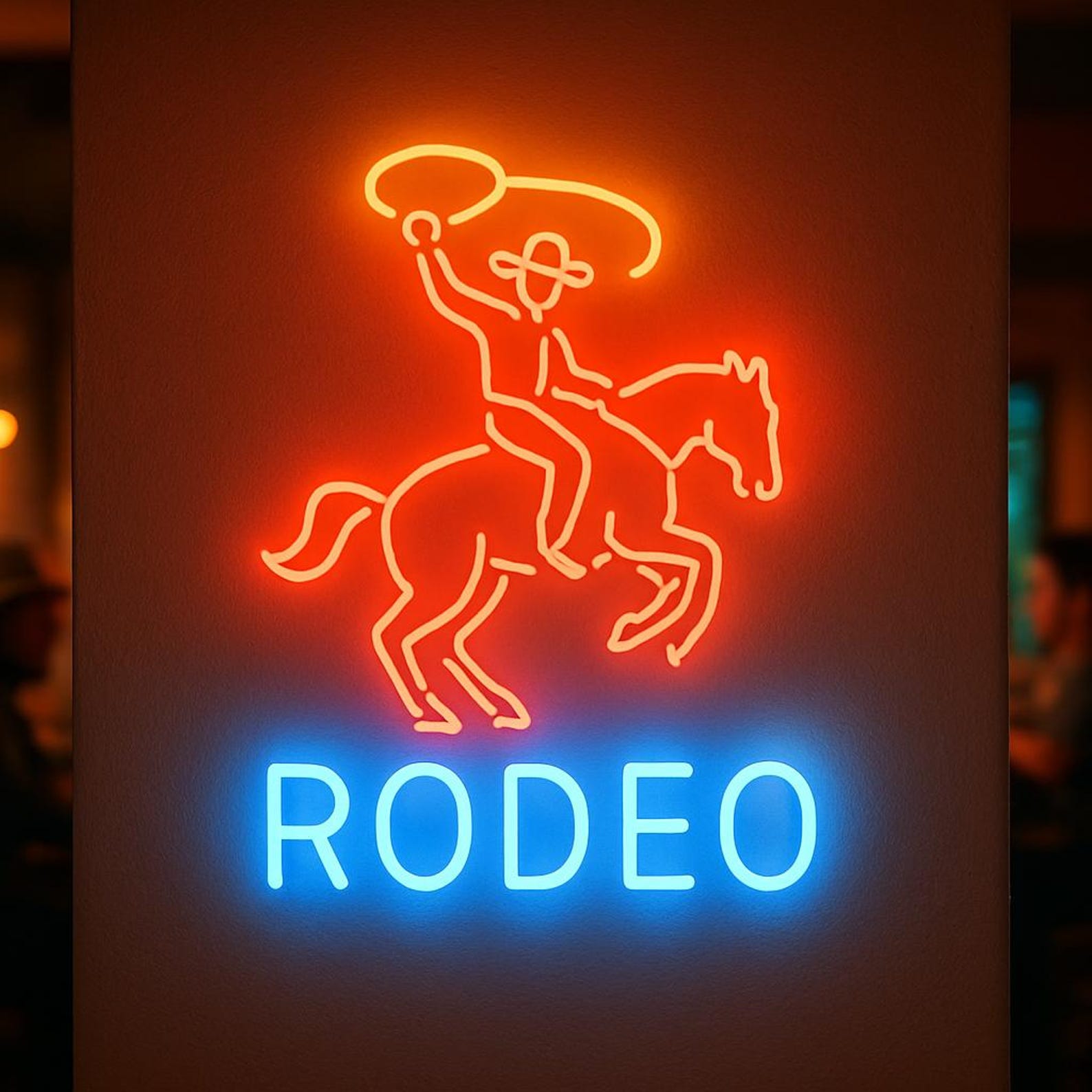 Rodeo Neon Sign. Saloon Light. Themed Establishment Led Sign. Gift Idea ...