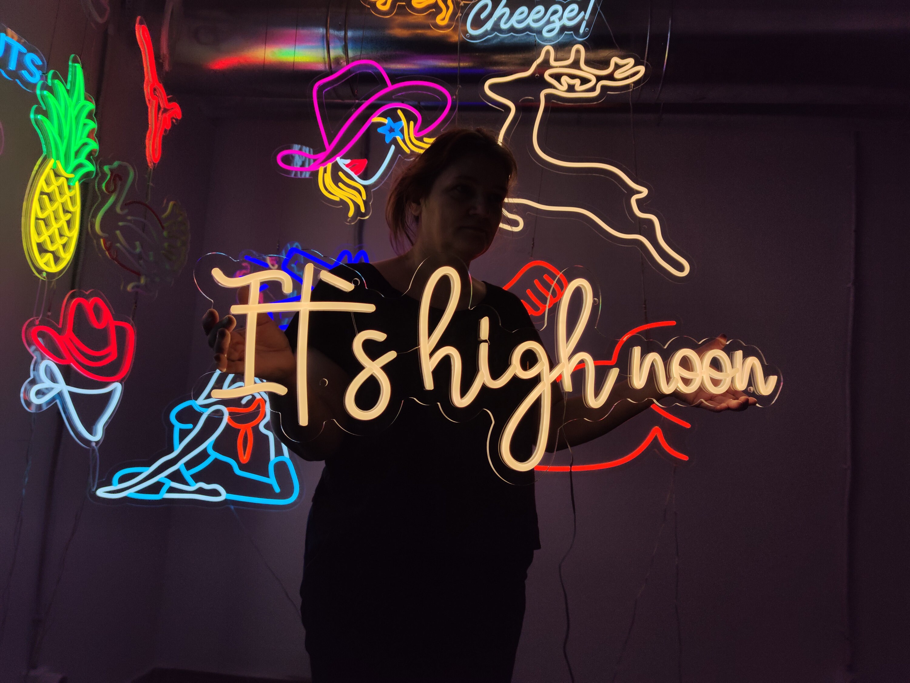 Its High Noon Neon Sign, Western Room Decor Led Light, Cowboy Light ...