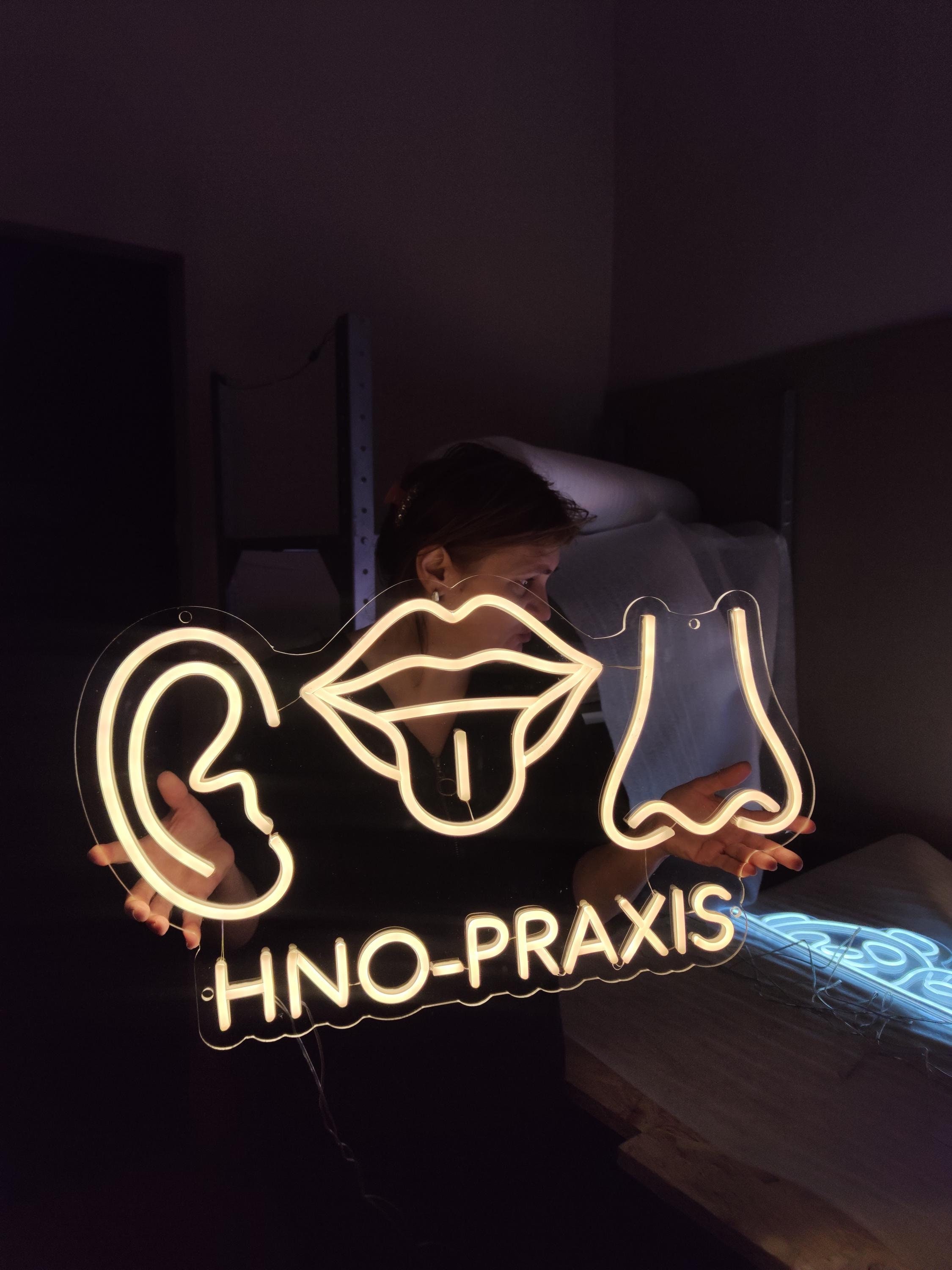 ENT Clinic Neon Sign: Light up Your Clinic. Ear, Nose & Throat Care Led ...
