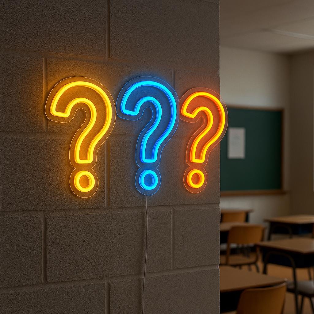 Question Mark Neon Sign. Brainstorming Neon Sign. School LED Decor. - Etsy