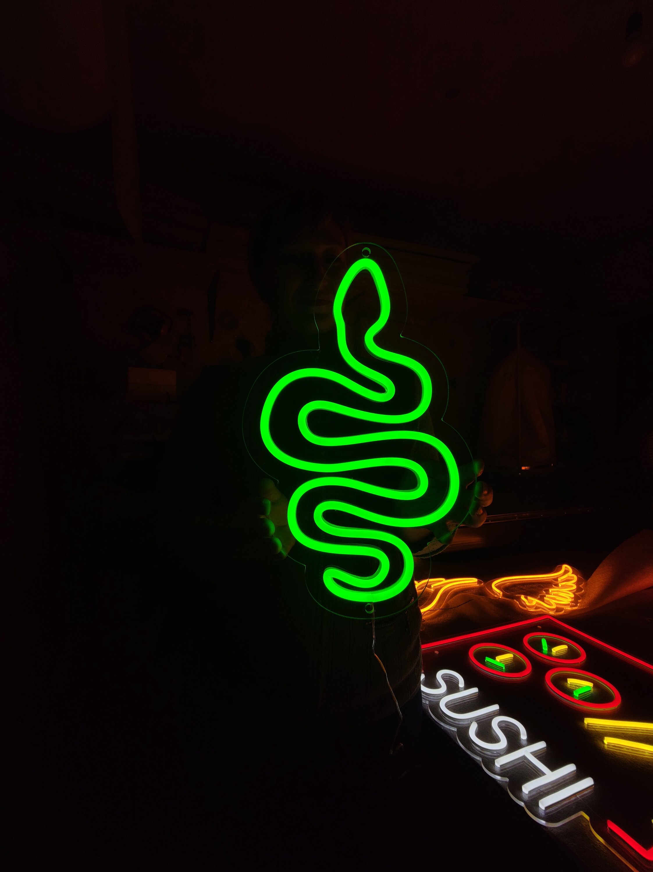Led Snak Sign Snake Neon Sign, Animal Neon Light, Pet Led Light, Custom Snake Led ...