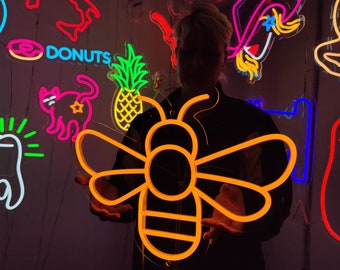 Insegna Al Neon Ape Da Parete - Luce LED USB Per Camera