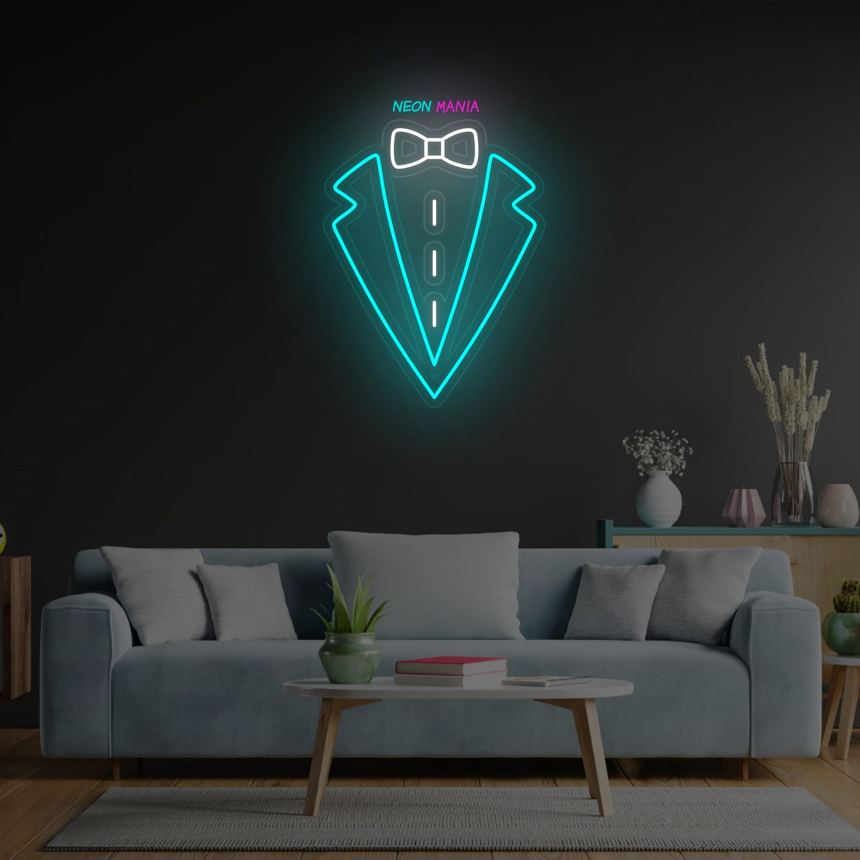 Tuxedo Neon Sign: Light up Your Clothes Store. Man Suit Led Neon 