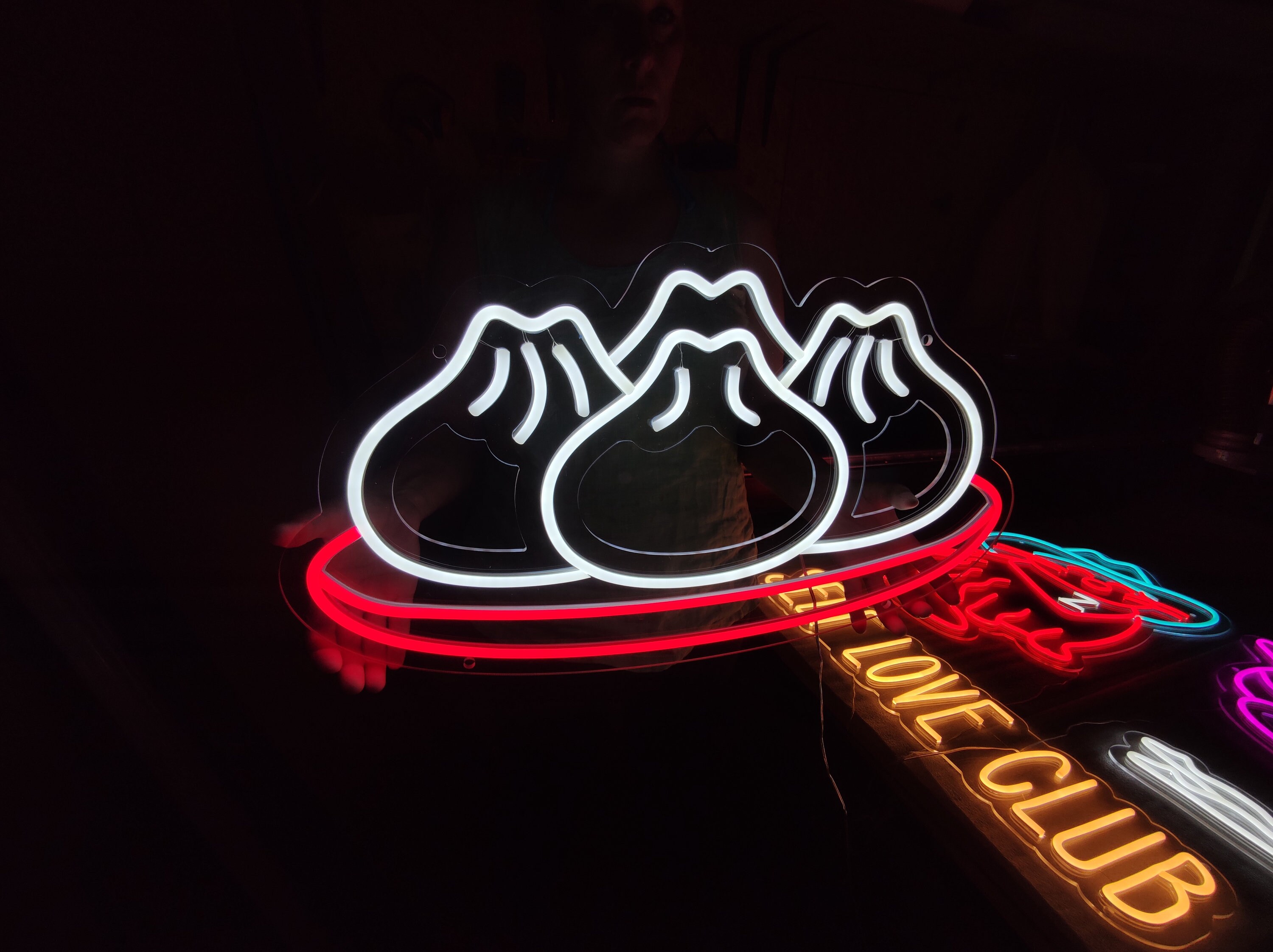 Baozi Neon Sign, Pao-tsih Led Sign, Bao Light Sign, Yeast-leavened ...