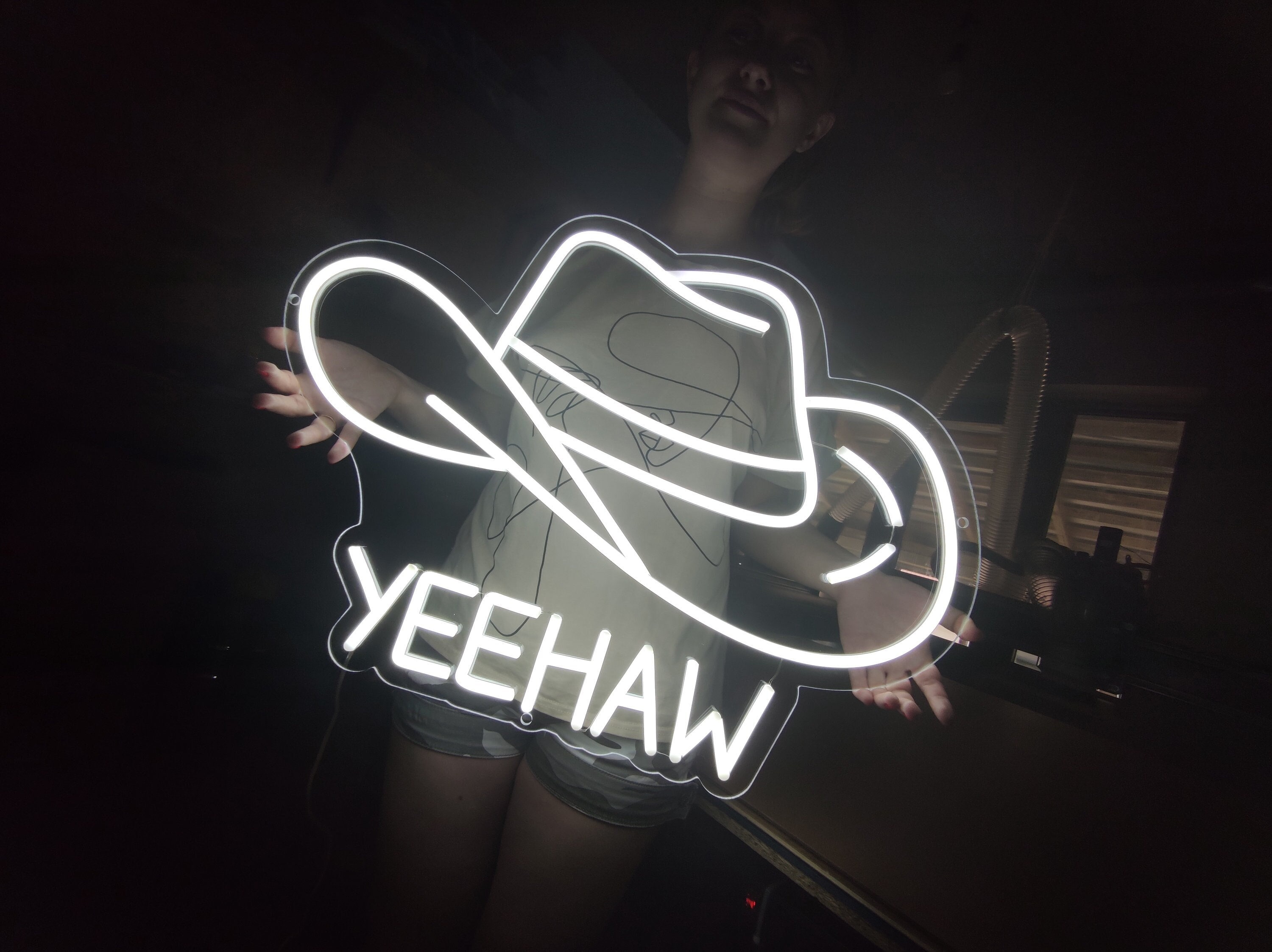 Cowboy Hat Neon Sign, Cowboy Led Neon Sign, Western Neon Light
