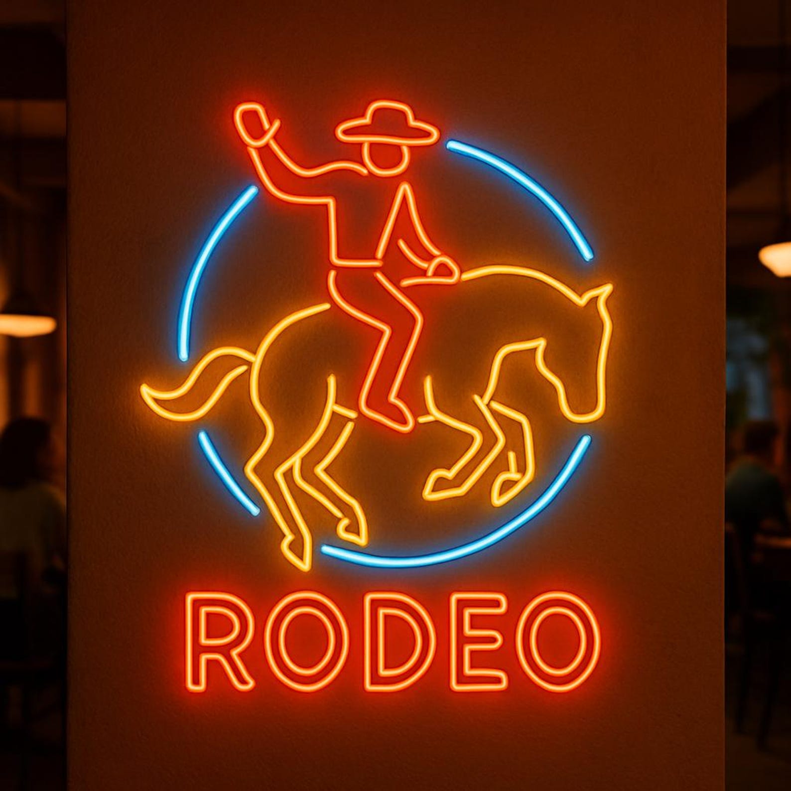 Rodeo Neon Sign. Saloon Light. Themed Establishment Led Sign. Gift Idea ...