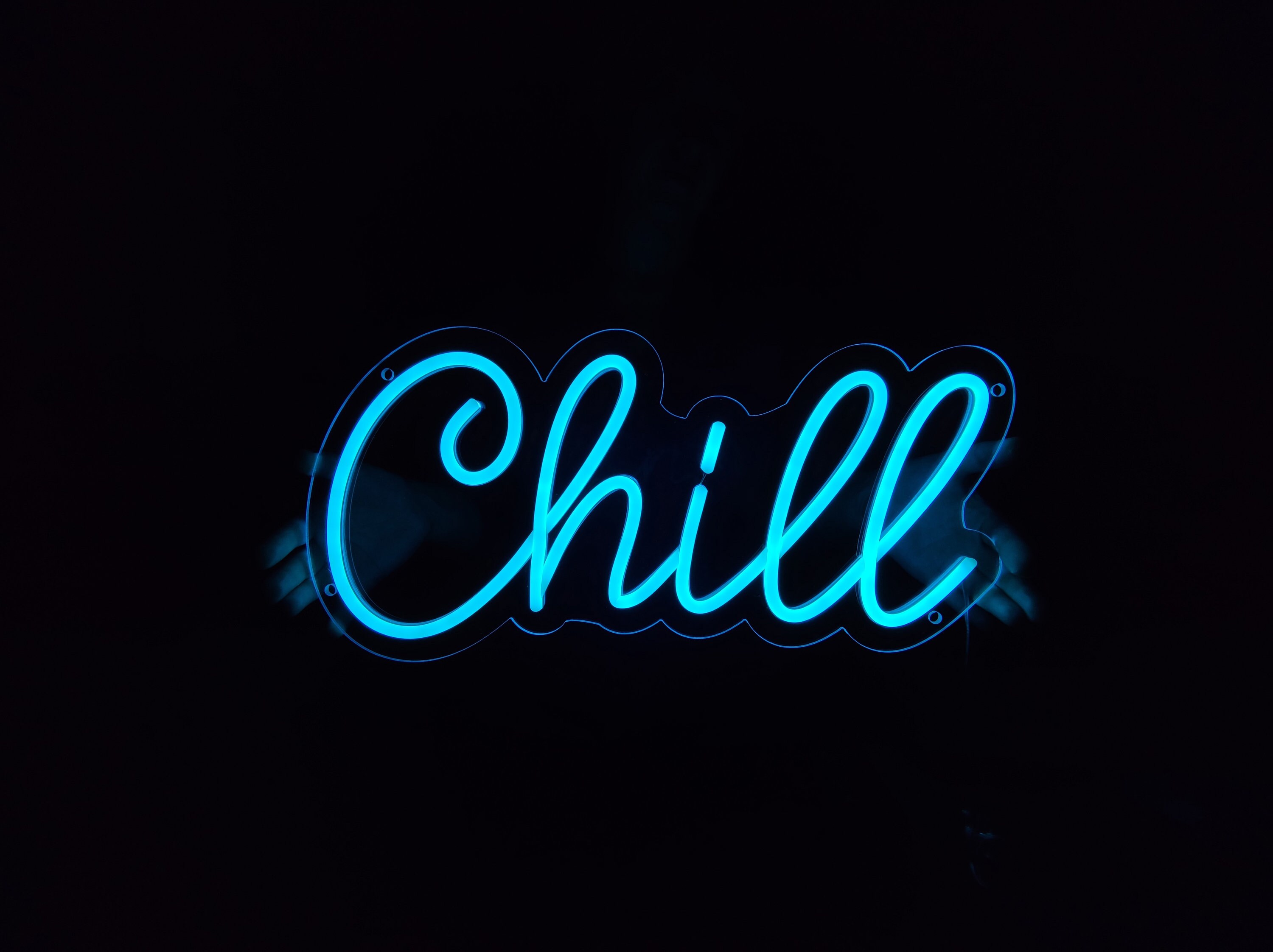 Chill Led Neon Sign, Chill Neon Sign, Chill Wall Decoration, Chill Area ...