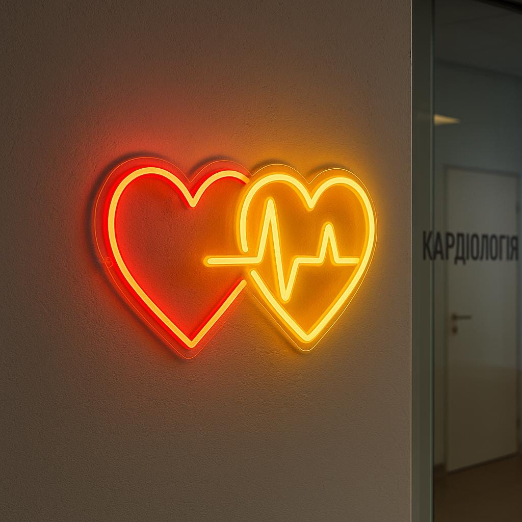 Cardiology Neon Sign. Hospital Led Sign. Cardiologist Office Light ...