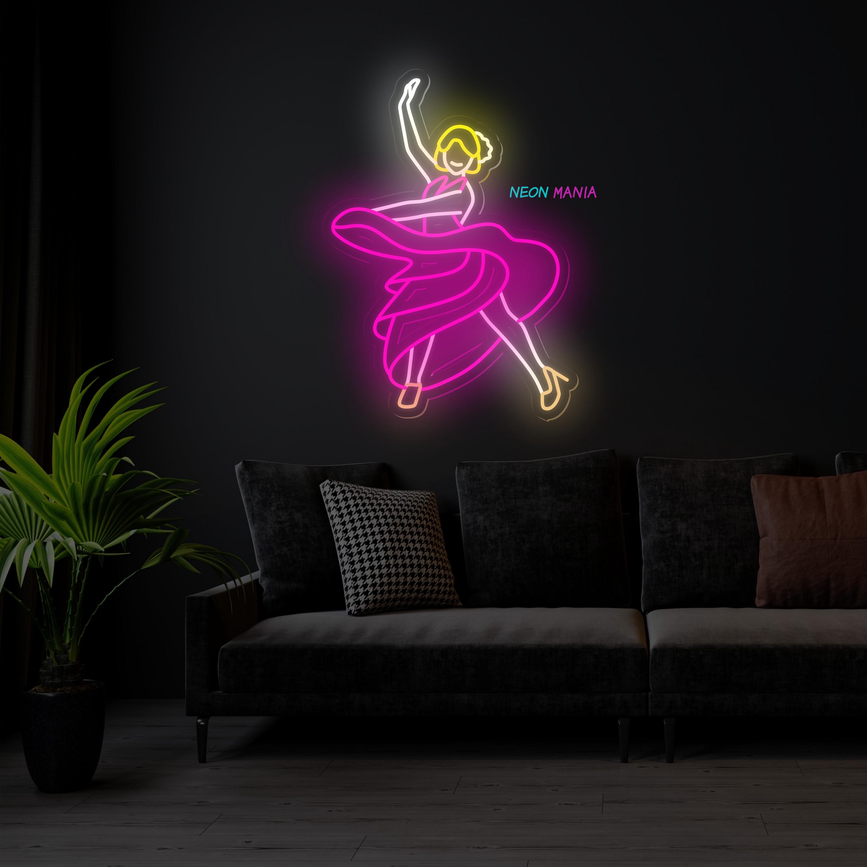 Flamenco LED Neon Sign - Vibrant Dance Art for Home Decor and