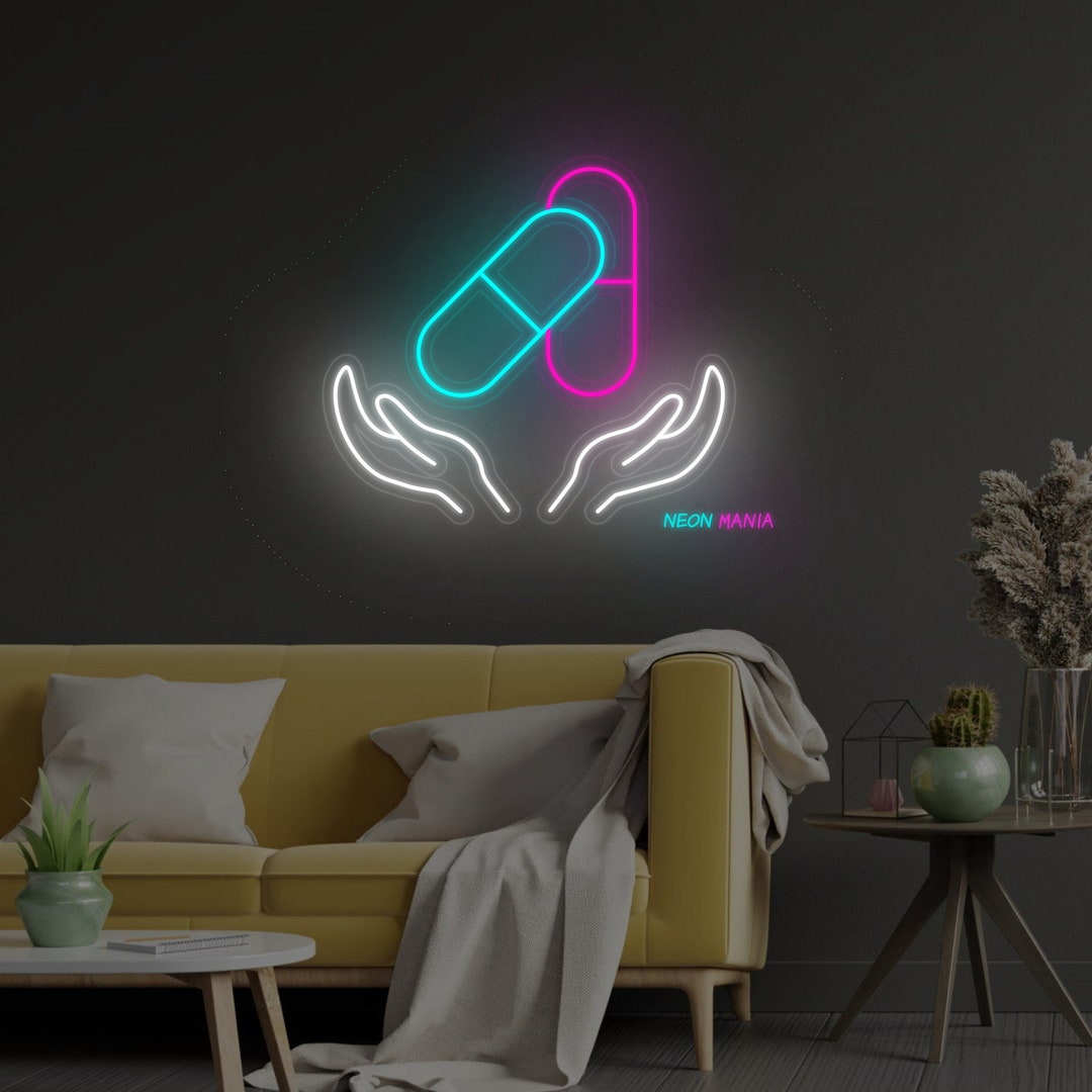 Pharmacy Neon Sign: Pills Led Neon for Drug Store Decor - Etsy