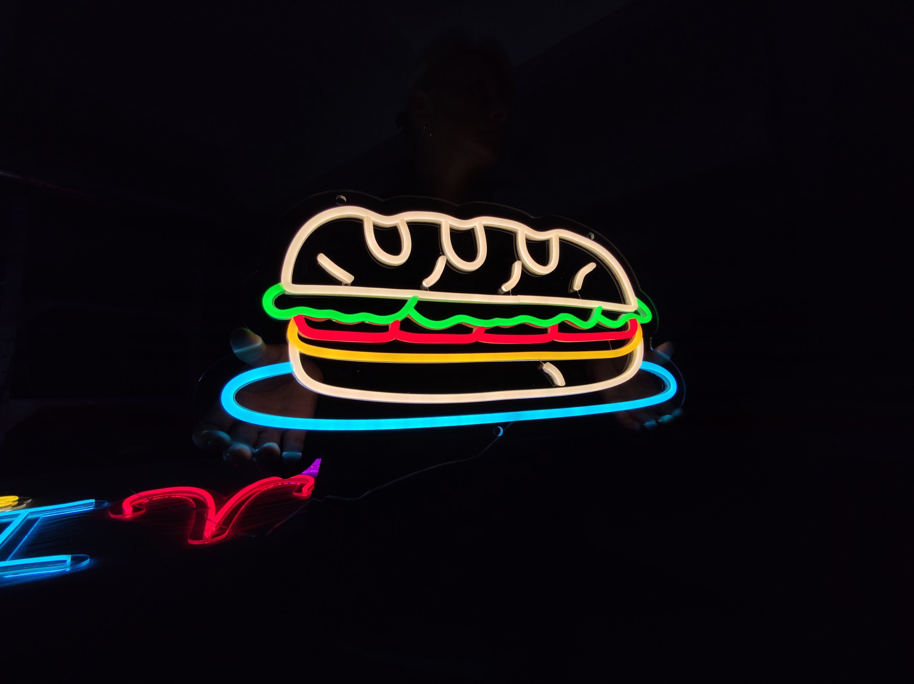 Sandwich Neon Sign, Hoagie Led Sign, Burger Light Sign, Fast Food Neon Light, Custom Lunch Led Light Sign - Etsy Sandwich Neon Sign, Hoagie Led Sign, Burger Light Sign, Fast Food Neon Light, Custom Lunch Led Light Sign - Etsy