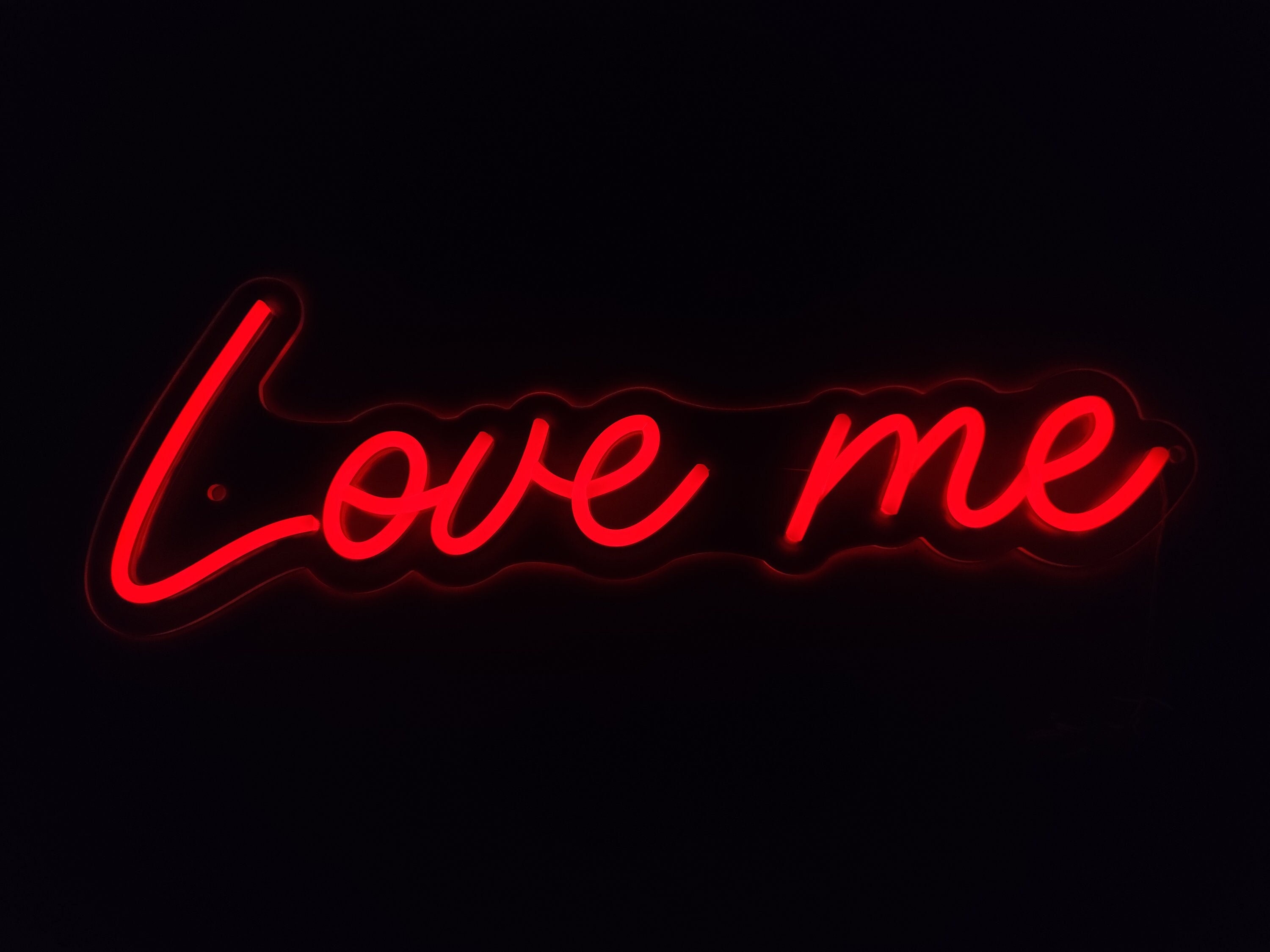 Love Me Neon Sign, Love Me Led Neon, Custom Wedding Led Light Sign