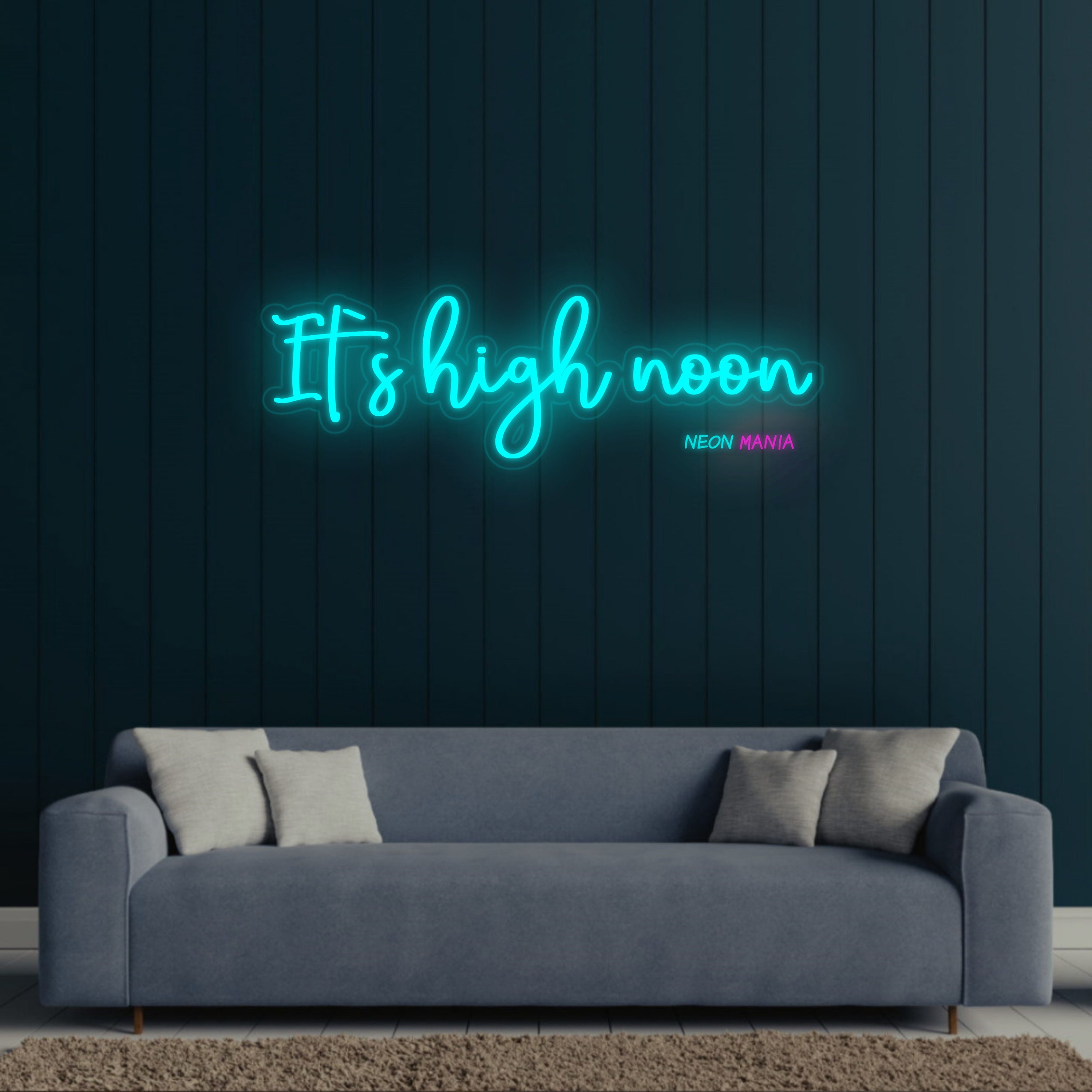 Its High Noon Neon Sign, Western Room Decor Led Light, Cowboy Light ...