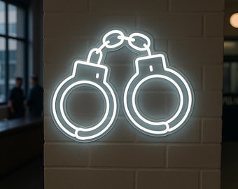 Police Vest Neon Sign – Body Armor LED Light, Law Enforcement 