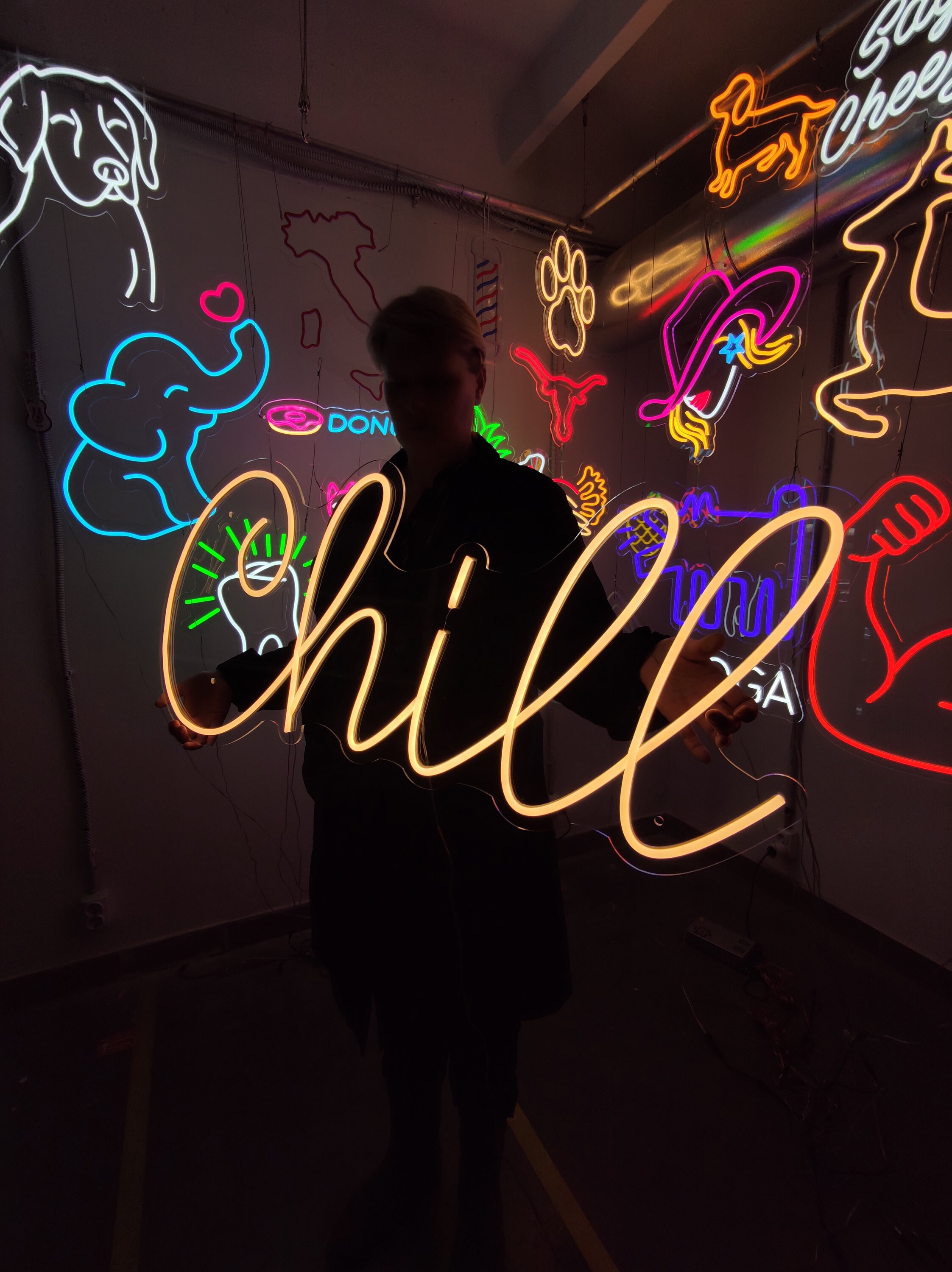 Chill Led Neon Sign, Chill Neon Sign, Chill Wall Decoration, Chill Area ...