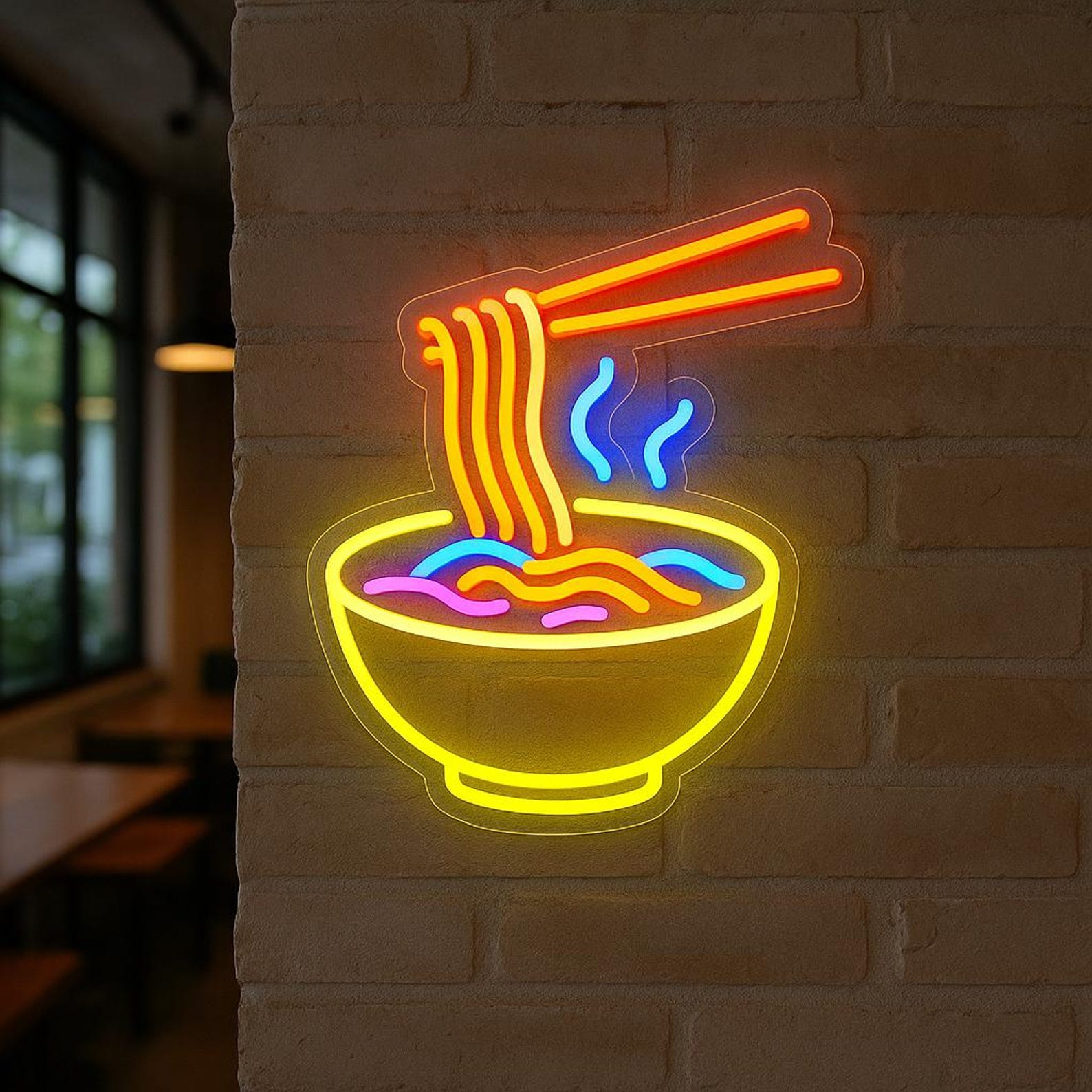 Noodles Led Sign Noodles Neon Sign. LED Restaurant Decor. Chef Gift Idea. Chinese Food ...
