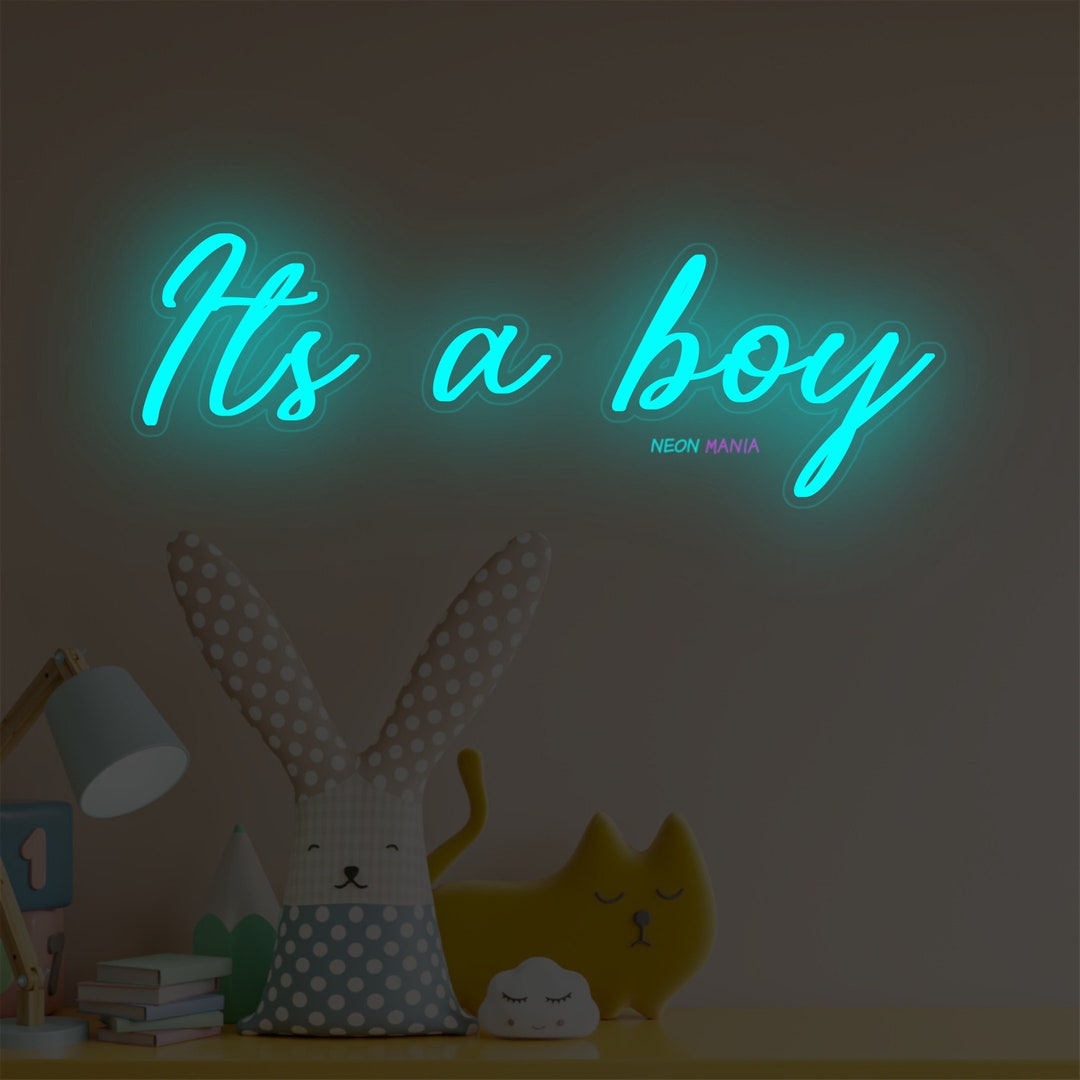 Its a Boy Neon Sign, Gender Reveal Led Sign, Party Decorations