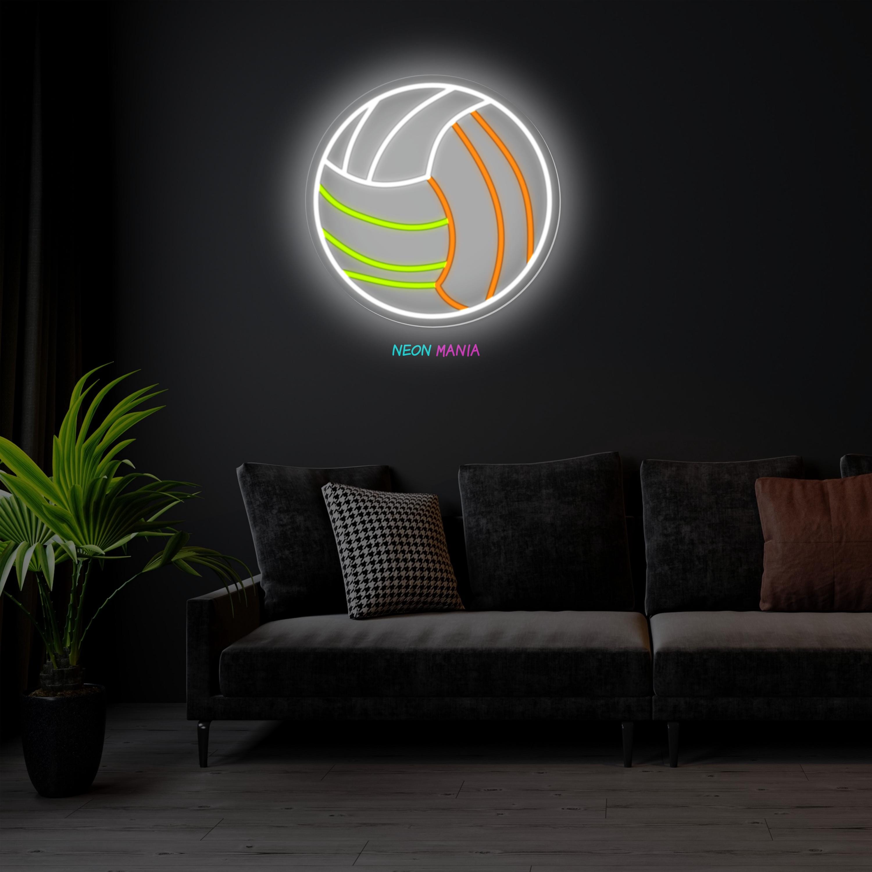 Insegna LED Neon Personalizzata Per Pallavolo – Cartello Luminoso Con 7 Colori, Decorazione Parete - 5