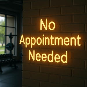 Walk In Available Sign Walk-ins Welcome Neon Sign. Open for Walk-ins, Come on In, No ...
