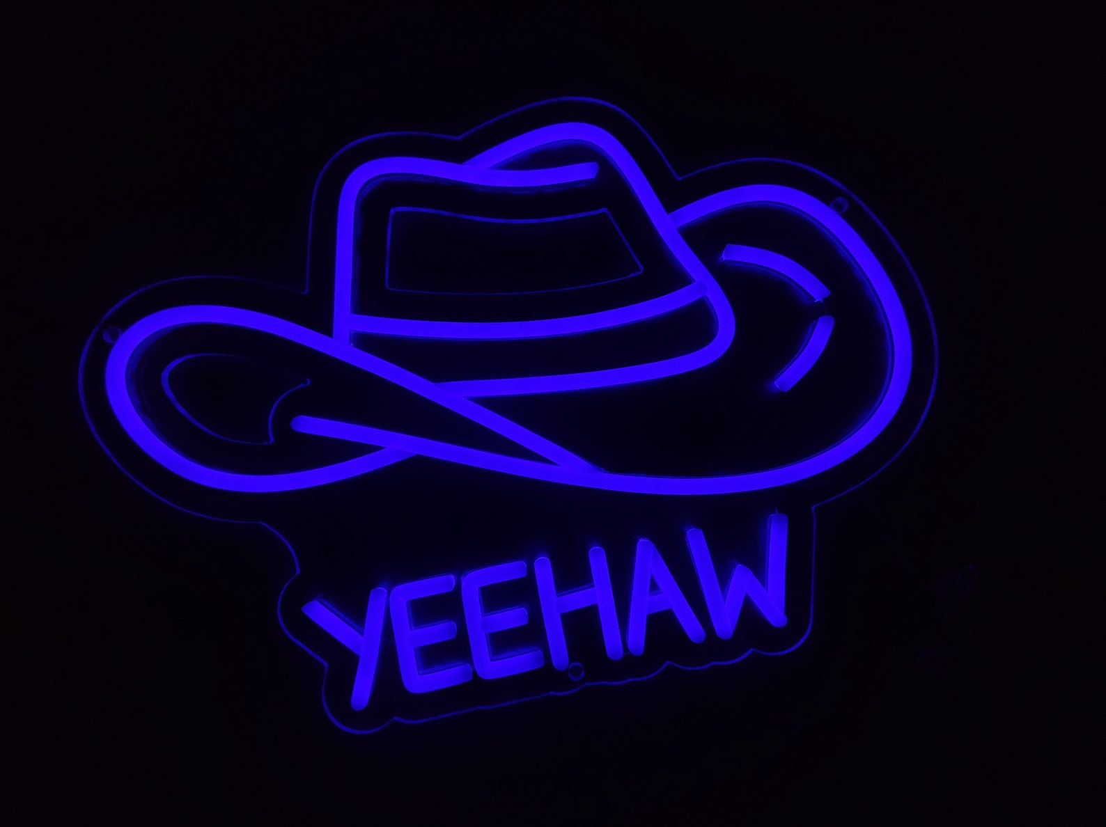 Cowboy Hat Neon Sign Cowboy Led Neon Sign Western Neon - Etsy