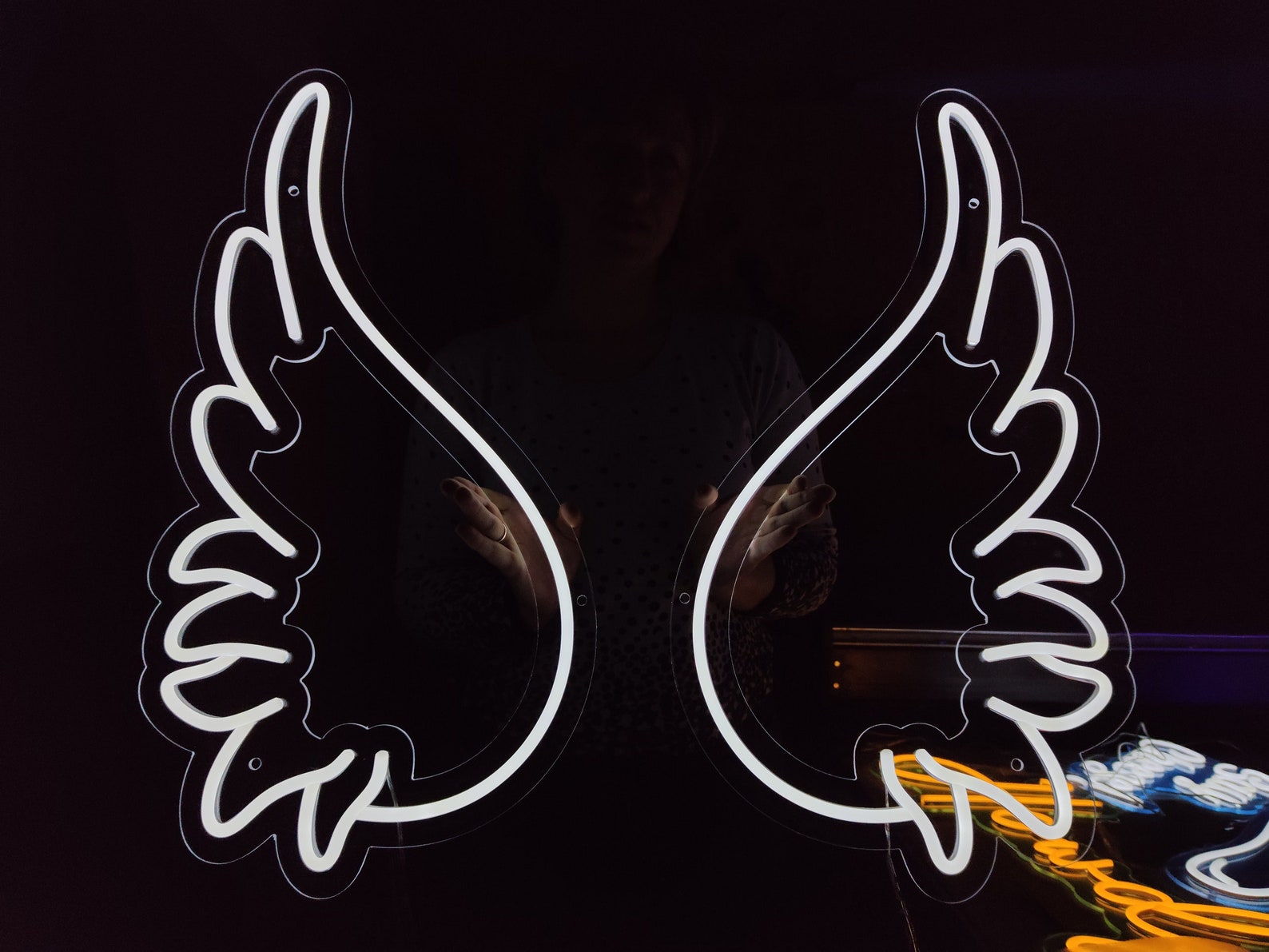 Angel Wings Neon Sign Wings Led Sign Angel Led Light Custom - Etsy
