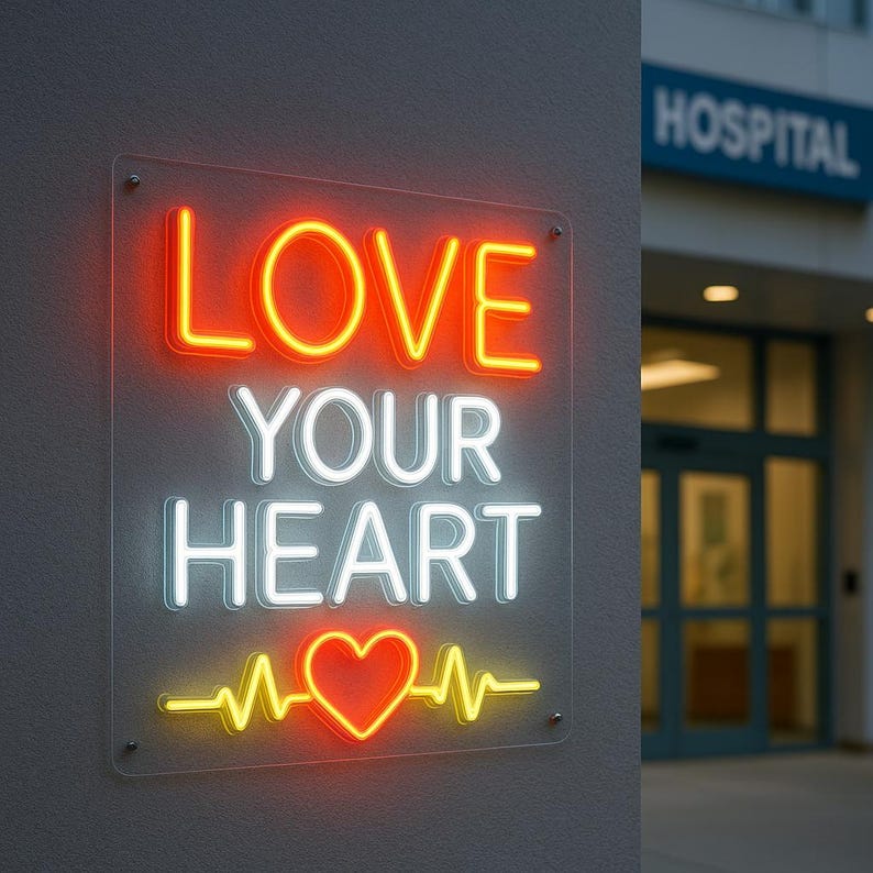 Cardiology Neon Sign. Hospital Led Sign. Cardiologist Office Light ...