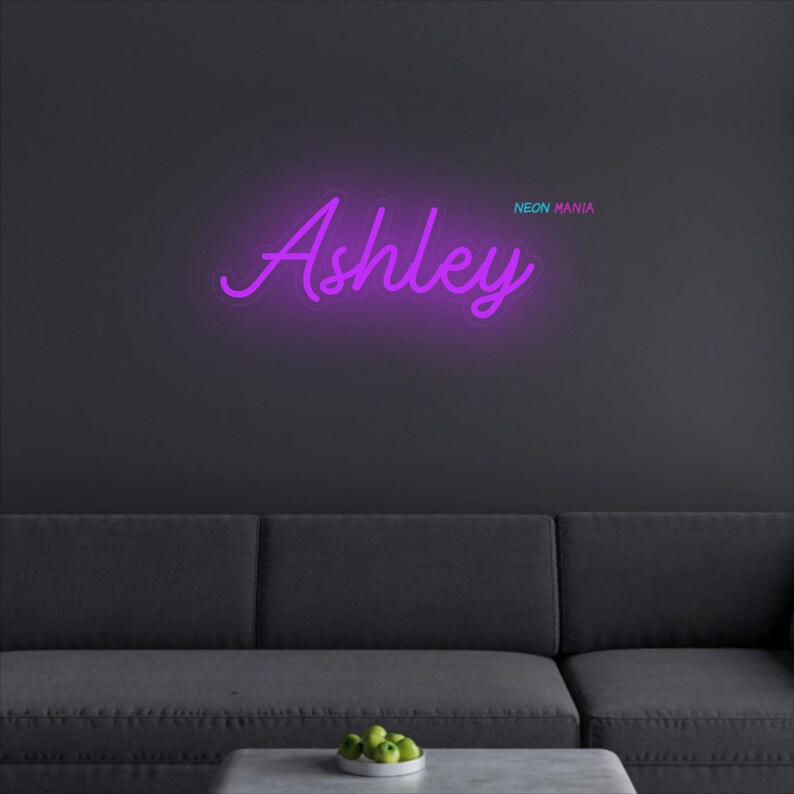 Ashley Name Neon Sign Ashley Led Neon Sign Custom Name Neon - Etsy