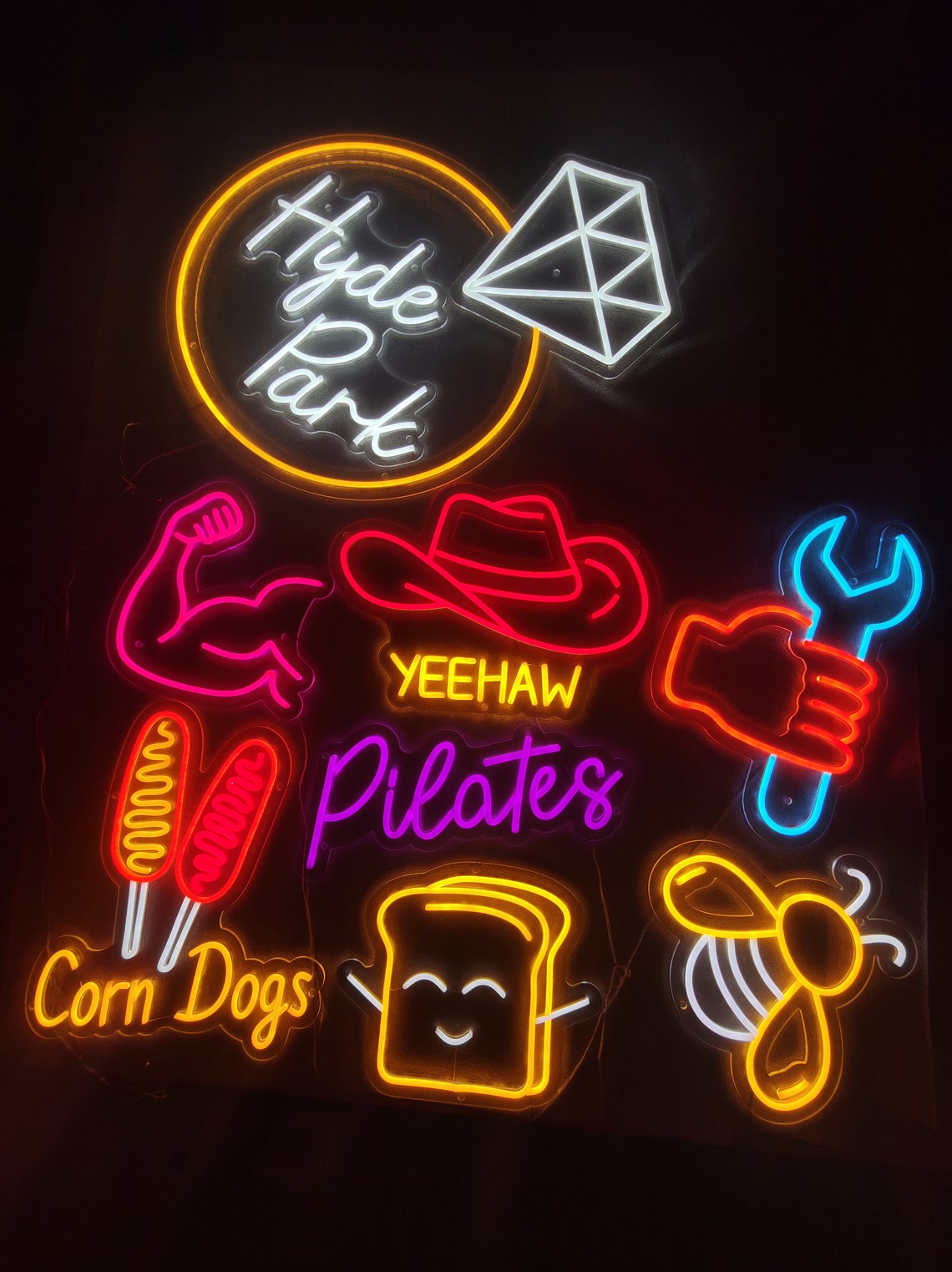 Toast Signs Toast Neon Sign, Bread Led Light Sign, Led Dining Room Decor, Bakery ...