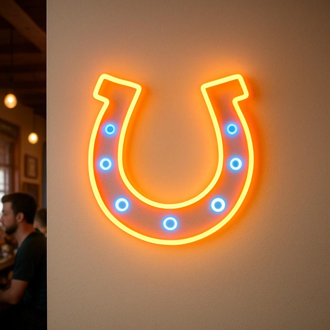 Horseshoe Neon Sign. Saloon Light. Ranch Led Sign. Cowboy Gift Idea. - Etsy