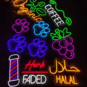 Halal Neon Sign Halal Food Led Light Halal Meat Neon Lights - Etsy