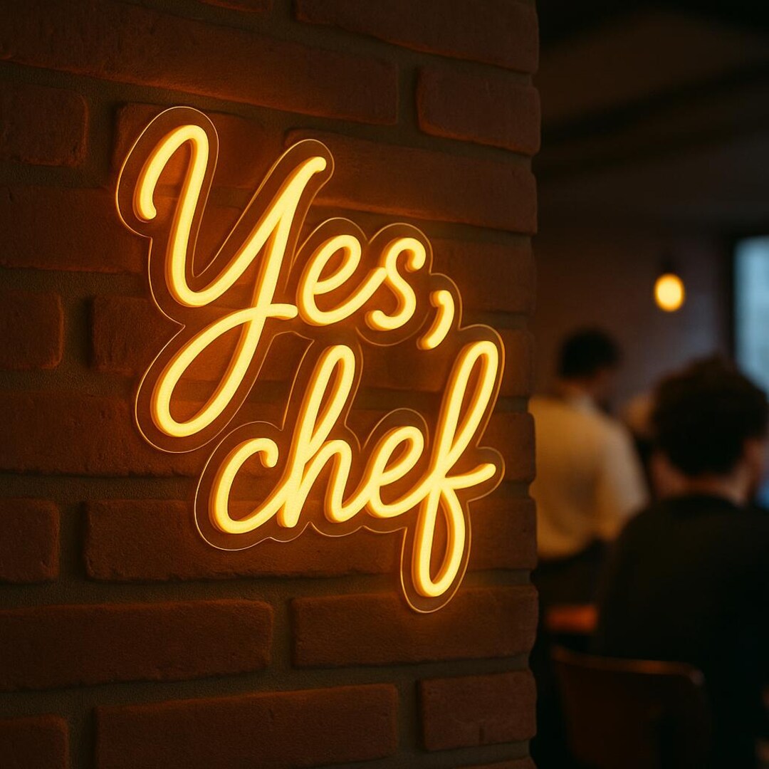 Yes, Chef Neon Sign. Restaurant Led Sign. Gift Idea for Chef. - Etsy