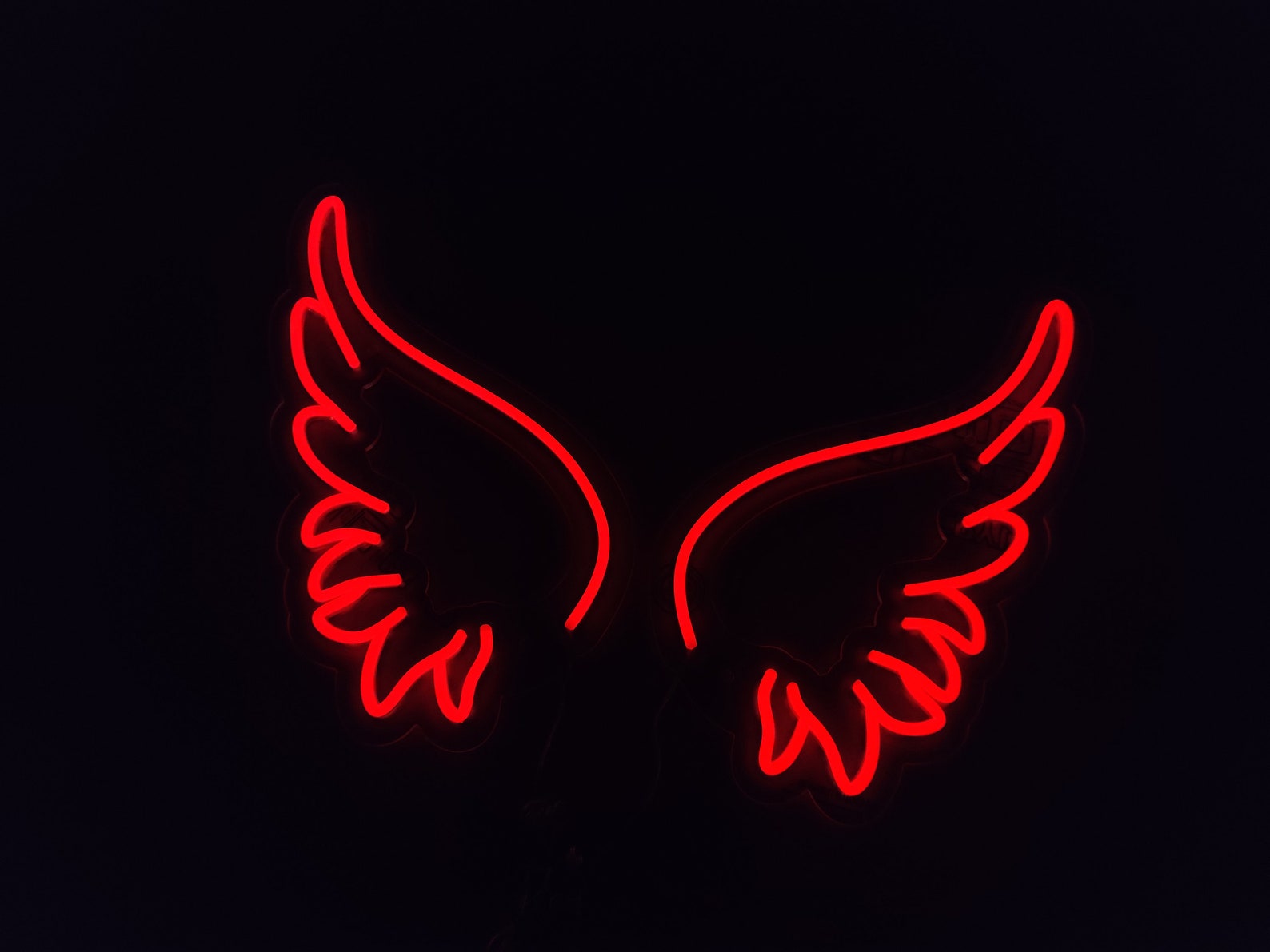 Angel Wings Neon Sign Wings Led Sign Angel Led Light Custom - Etsy