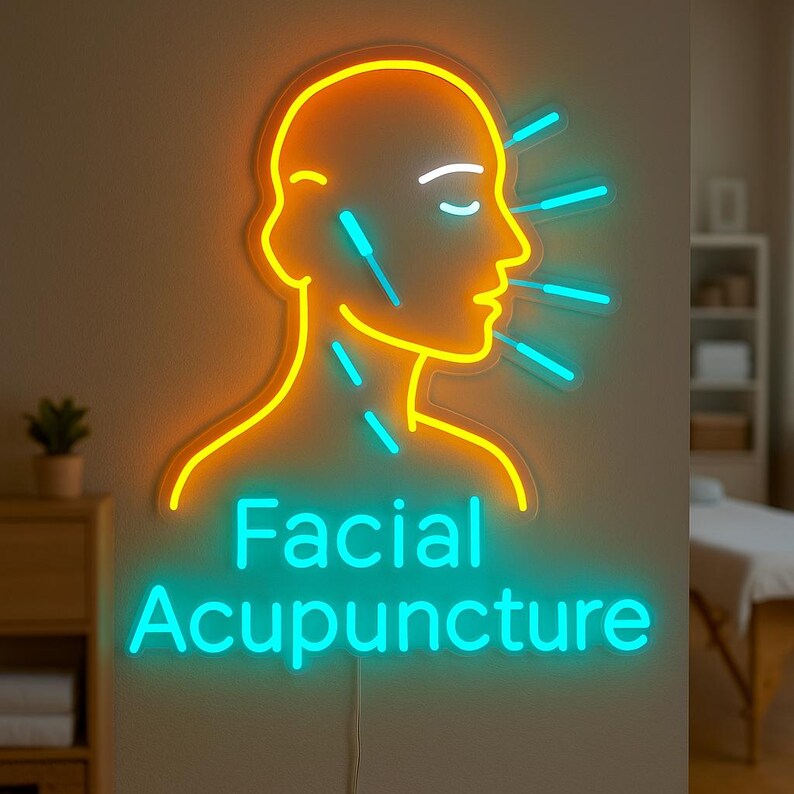 Facial Acupuncture Neon Sign. Aesthetic Medicine LED Decor. - Etsy
