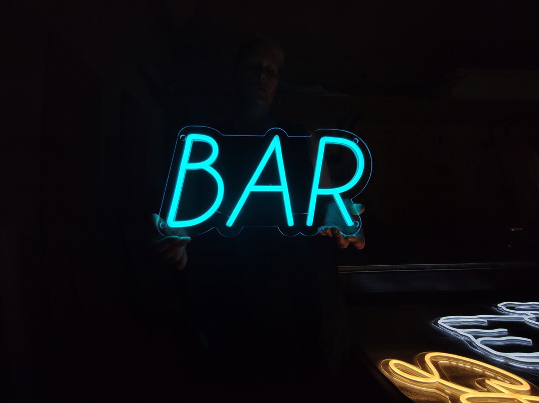 Bar Neon Sign, Snack Bar Neon Light, Food Bar Led Light, Custom Bar Wall Decor Etsy