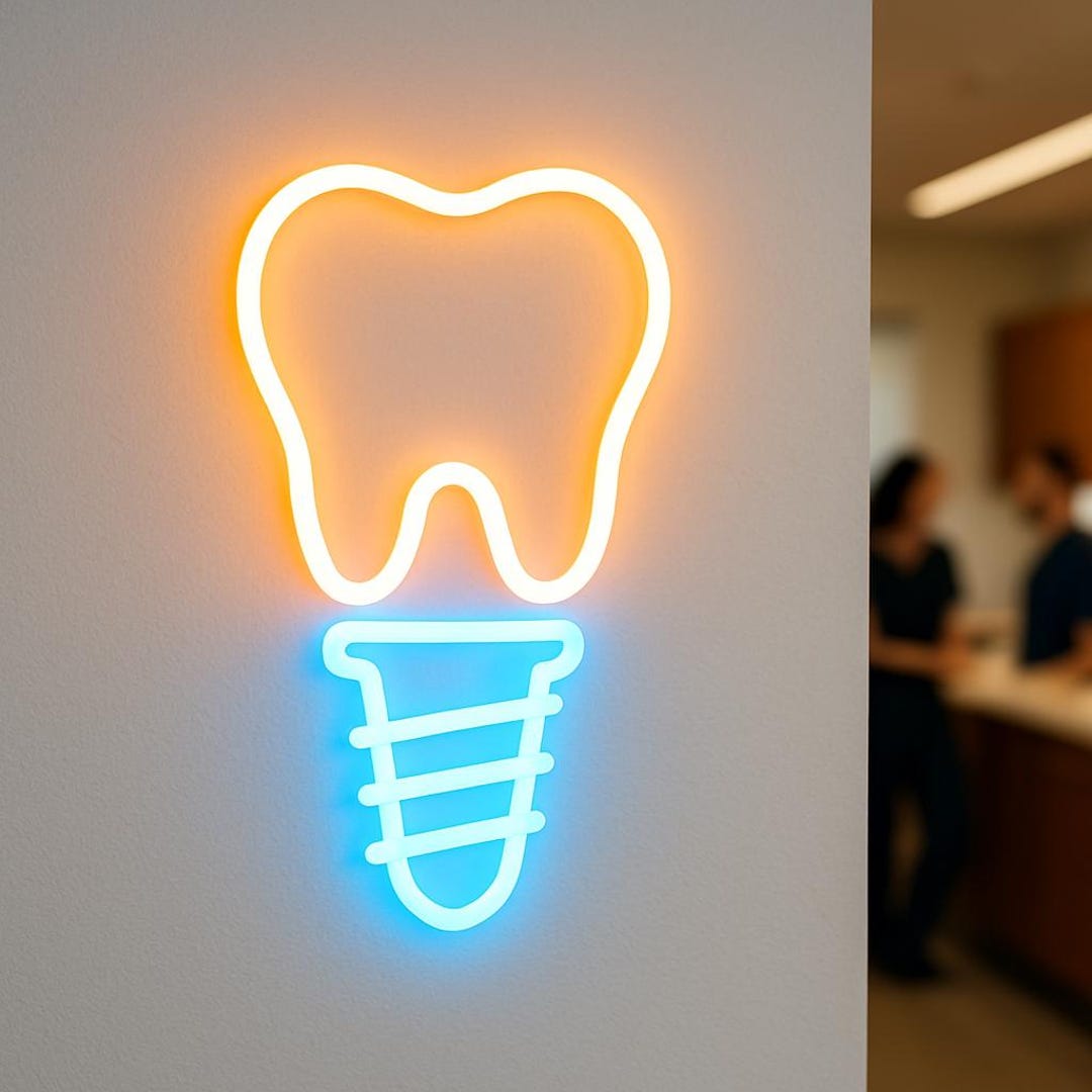 Implantology Neon Sign. Medical Center Light. Implant Led Sign. Gift ...