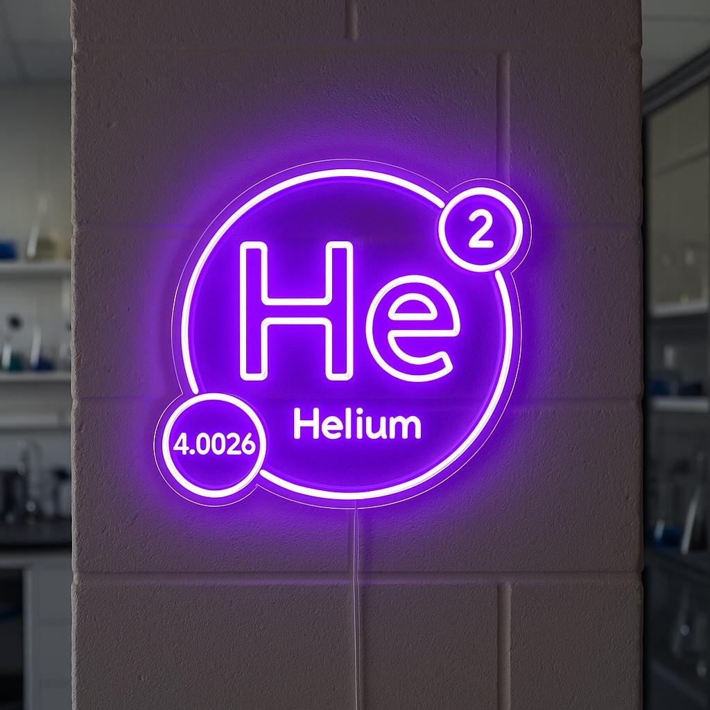 Periodic Table of Elements Neon Sign. Chemistry Led Sign. Gift