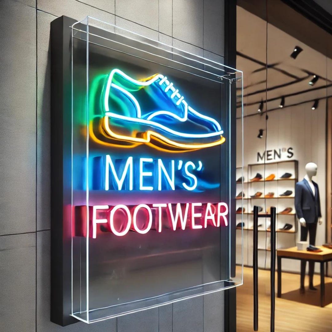 Shoes R Us Sign Shoe Store Neon Sign. Step in Style, Walk This Way, Shoe Heaven, Boots ...