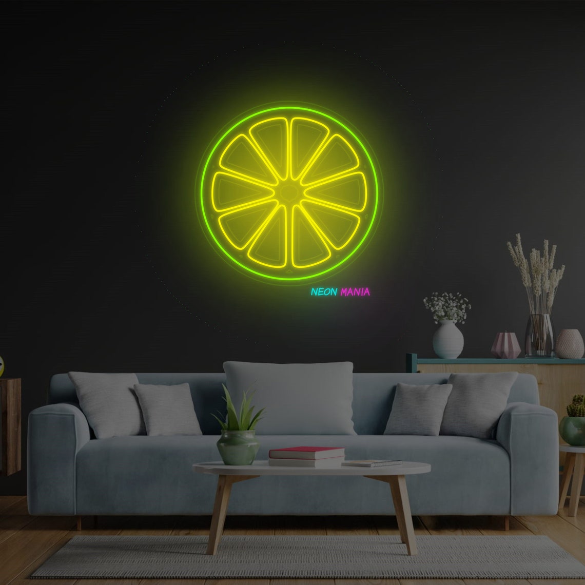 Orange Neon Sign, Lemon Led Sign, Tangerine Neon Light, Custom Fruit ...