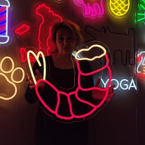 Garnelen Leuchtreklame: Beleuchte Dein Fisch-Restaurant