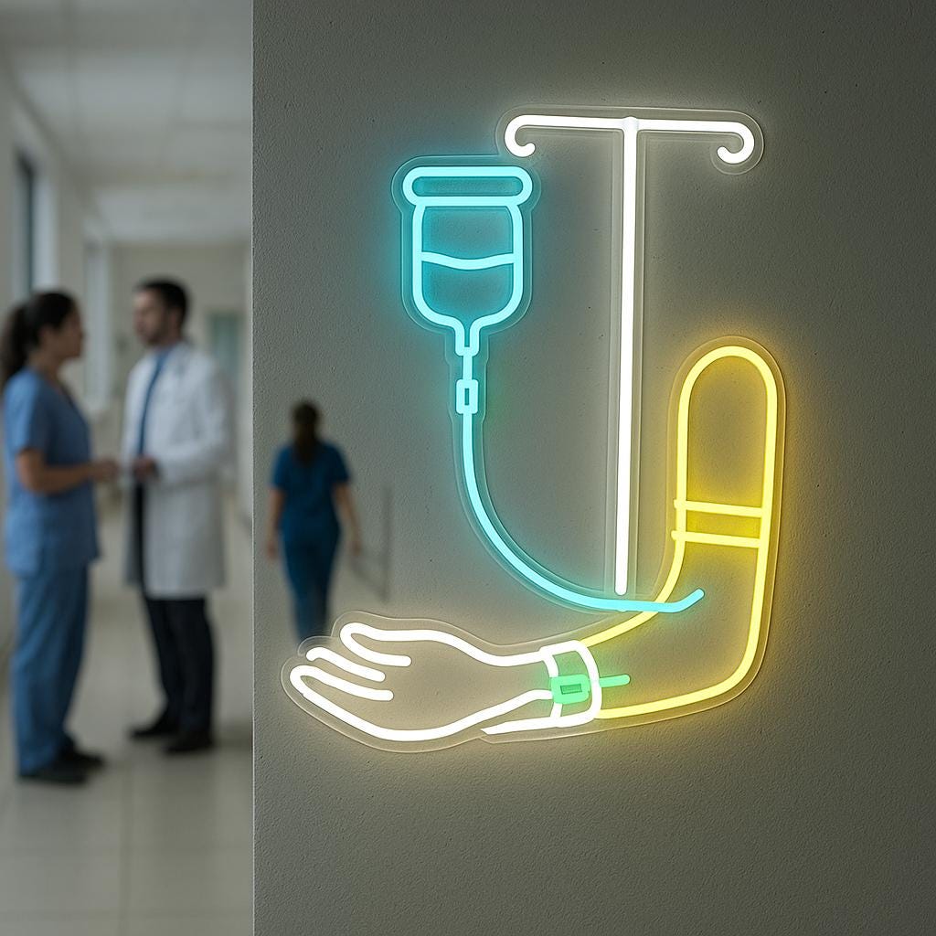 Dropper Led Hand With a Dropper Neon Sign, Hand Led Light, Dropper Neon Light, Hand ...