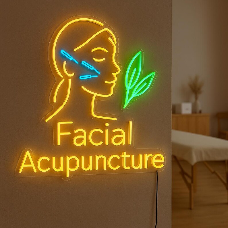 Facial Acupuncture Neon Sign. Aesthetic Medicine LED Decor. - Etsy