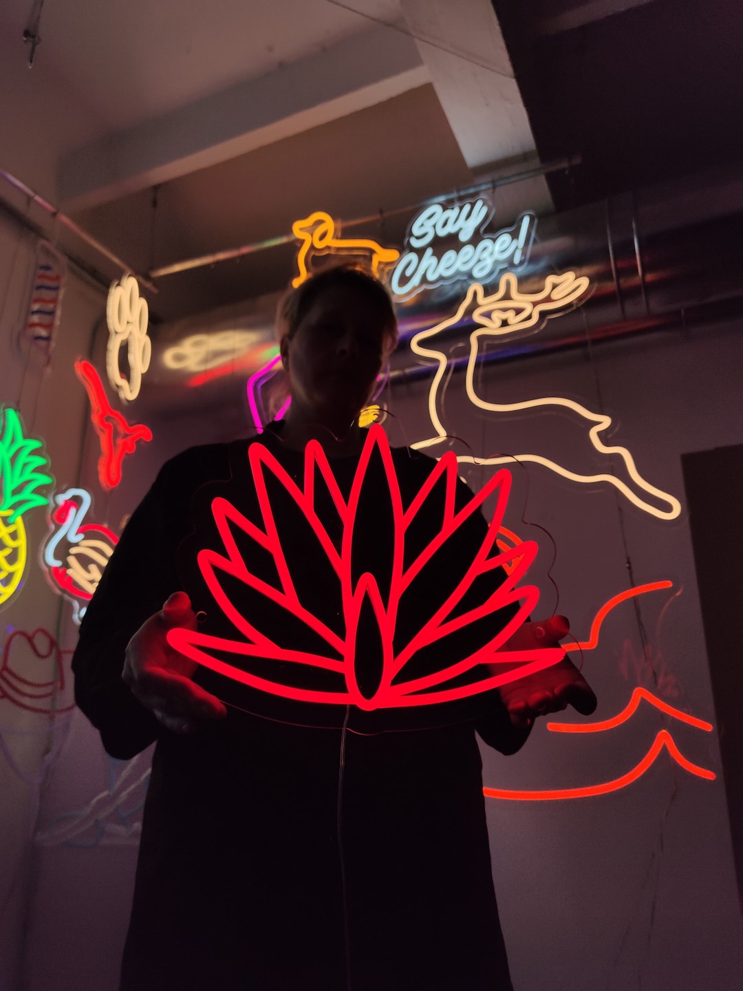 Blue Agave Neon Sign, Agave Tequilana Led Light, Tequila Agave Light ...